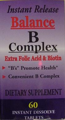 Balance B Complex (60 instant dissolving micro tabs)